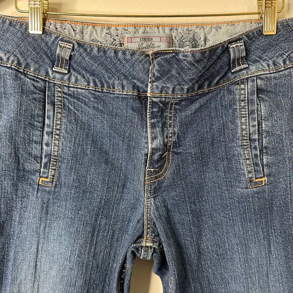 Sz 8/ 10 Y2K VTG Signature by Levi Strauss Capri Cropped Jeans No Back Pockets - Picture 2 of 6